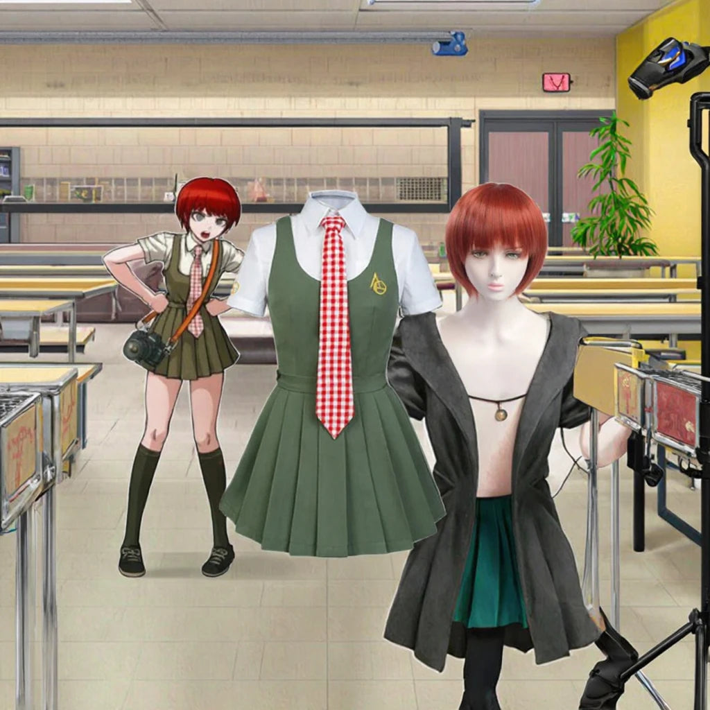 Anime Danganronpa Koizumi Mahiru Cosplay Costume Sets Japanese Uniform Skirts Sailorsuit Women Girls Clothing