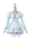 Game Cosplay Chocola Nekopara Costume Vanilla Suits Cat Girl Maid Dresses Lolita Lovable Pink Blue Polyester Halloween Costumes