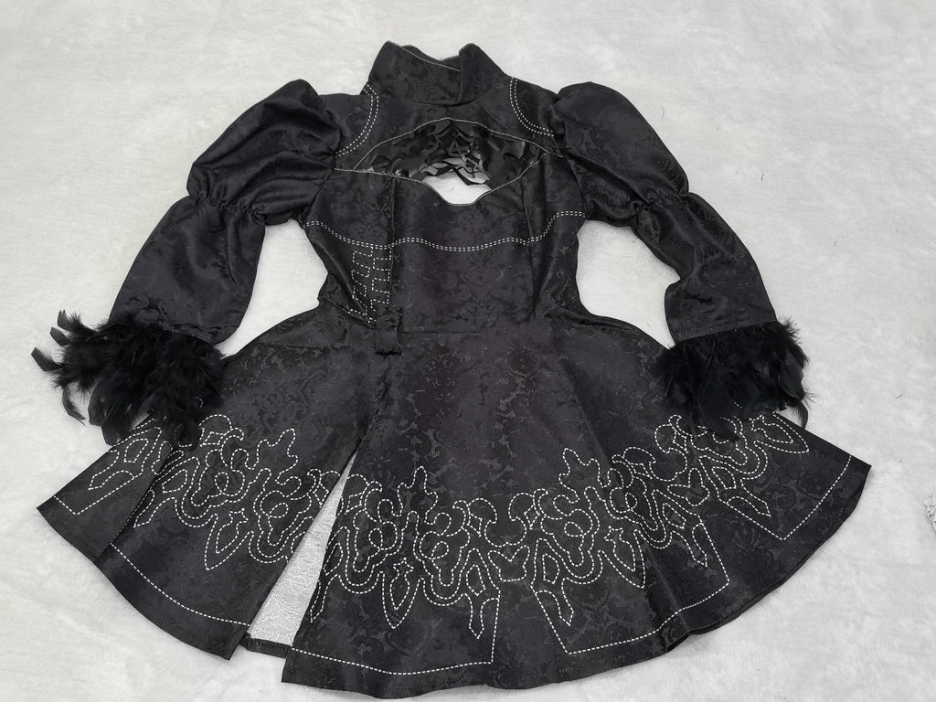 Anime Nier Automata Cosplay 9S Yorha 2B Cosplay Suit Male Women Outfit Wig Disguise Costume Plus Size Fancy Party Black Dress