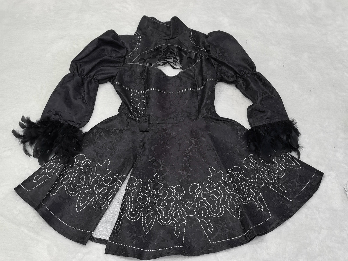 Anime Nier Automata Cosplay 9S Yorha 2B Cosplay Suit Male Women Outfit Wig Disguise Costume Plus Size Fancy Party Black Dress